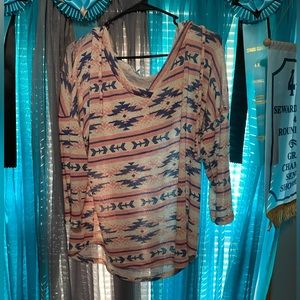 Maurice’s sweater with hood.